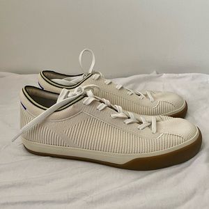 Rothy's Off White Vanilla The Lace Up Sneaker Size 8